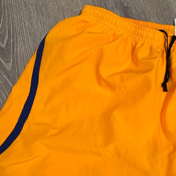Nike Bright boxer DRIFIT lined Orange Shorts with Navy Trim - Picture 4 of 10